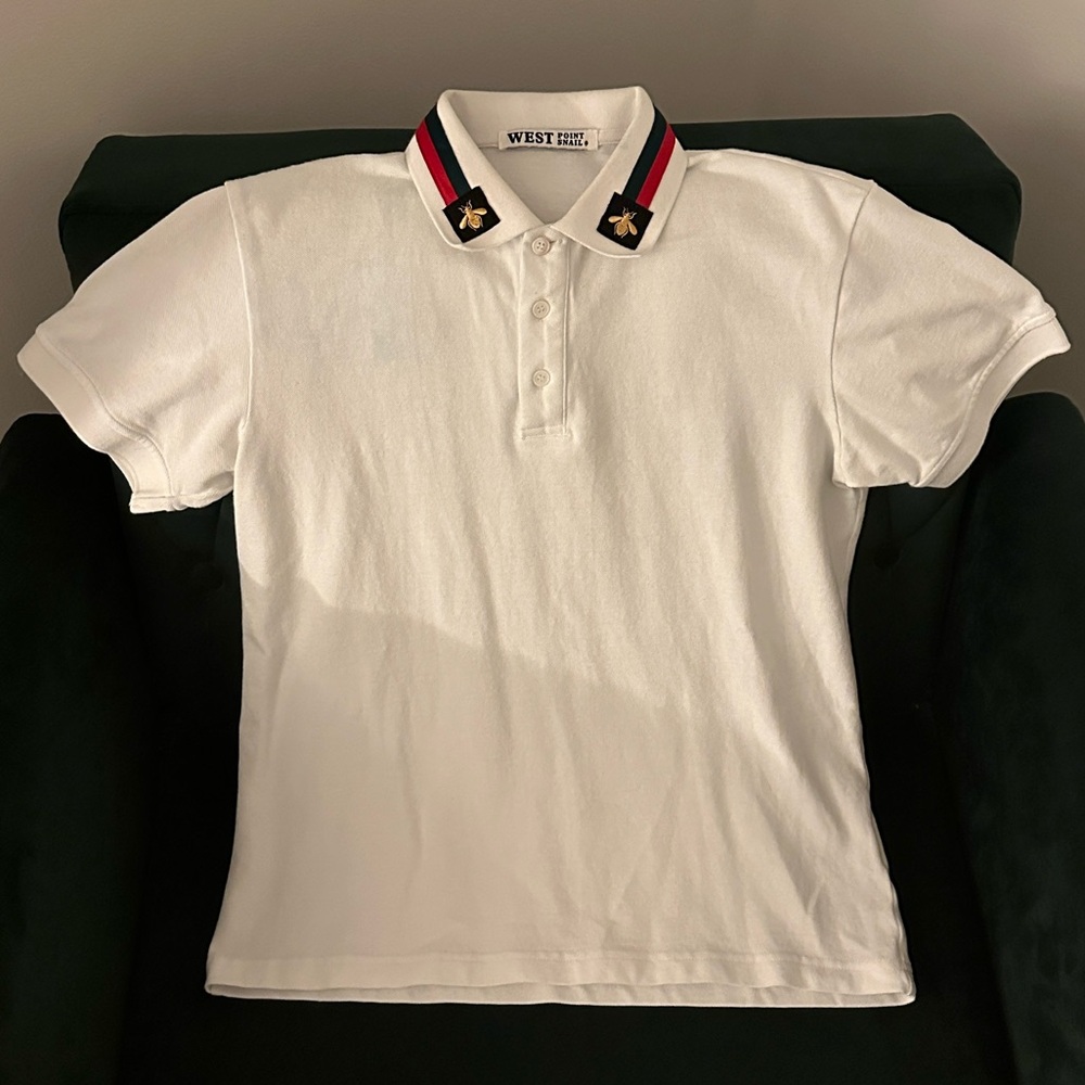 Gucci Style Embroidered Collar (Men’s Shirt)